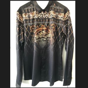 Black and Gold Dress Shirt